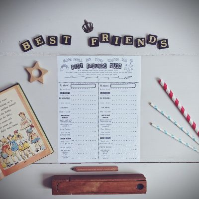 Printable: Best Friends Quiz