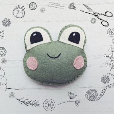 Little Ones Learn-to-Sew: Felt Froggy Pattern + Tutorial
