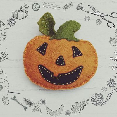 How to Make a Felt Jack O’ Lantern ~ Pattern + Tutorial