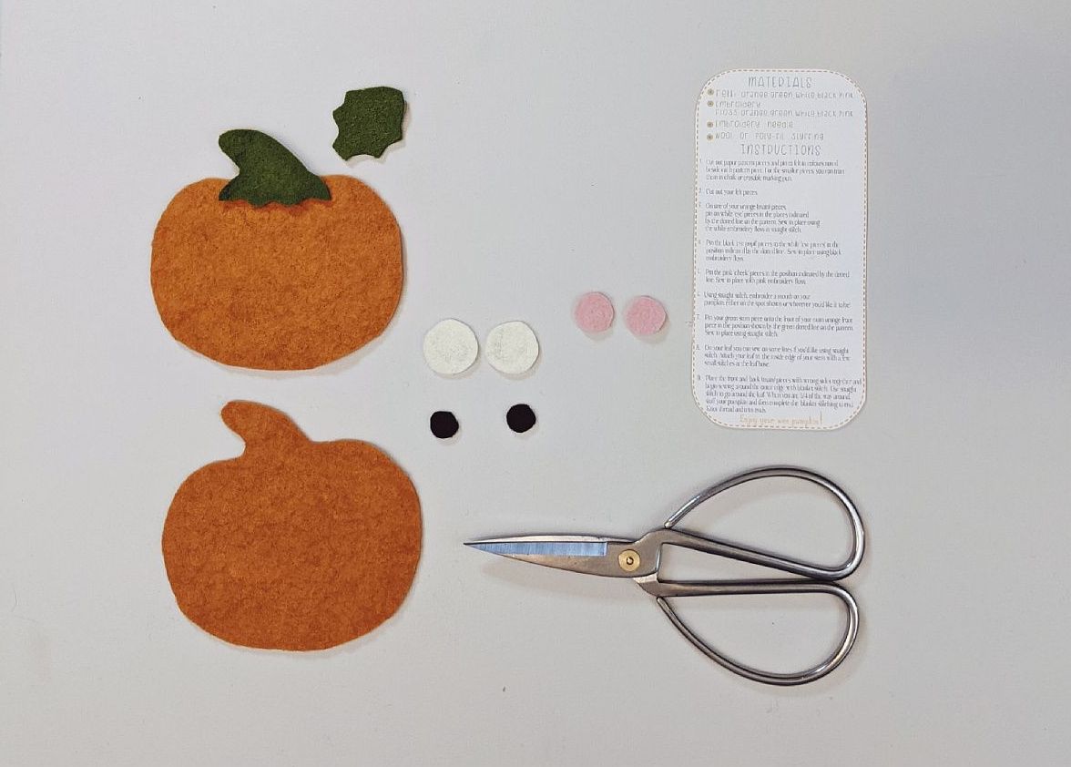 How to Make a Felt Pumpkin Pattern + Tutorial Kindred + Willow