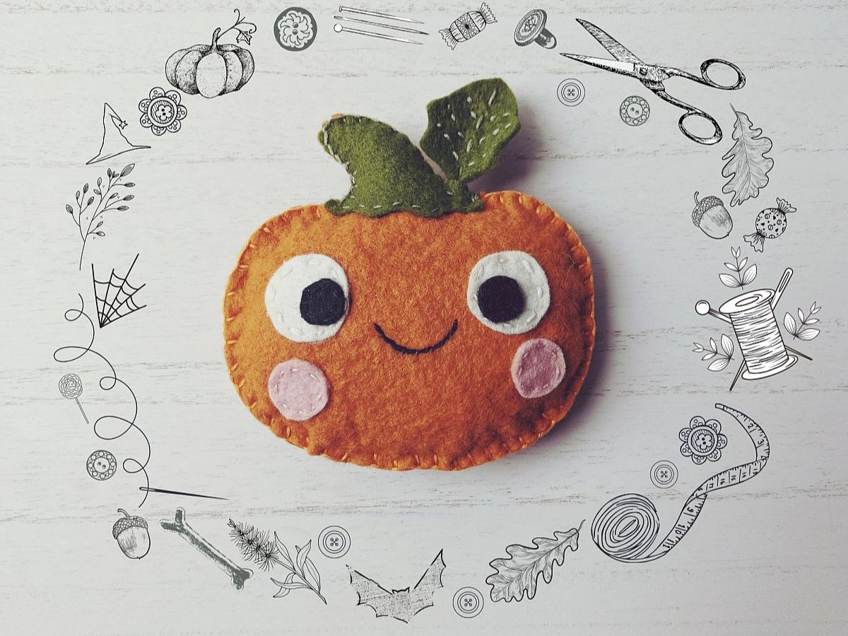 How to Make a Felt Pumpkin Pattern + Tutorial Kindred + Willow
