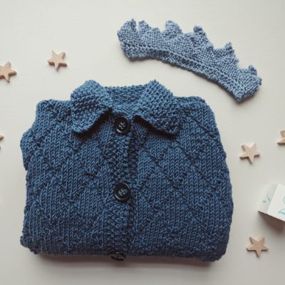 Birthday Sweater: Jasper Diamond Hoodie from Vintage Baby Knits