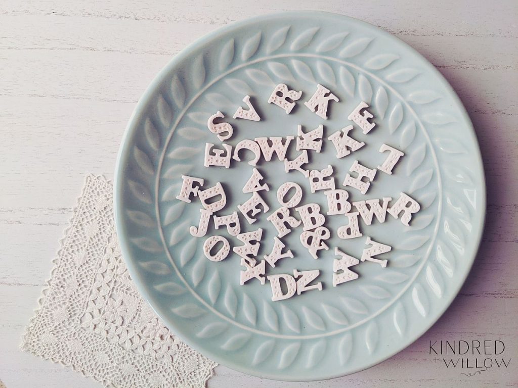 Polymer Clay Letters 