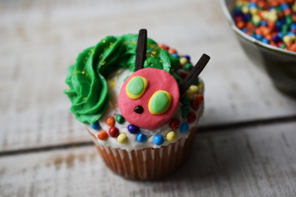 Very Hungry Caterpillar Cupcake