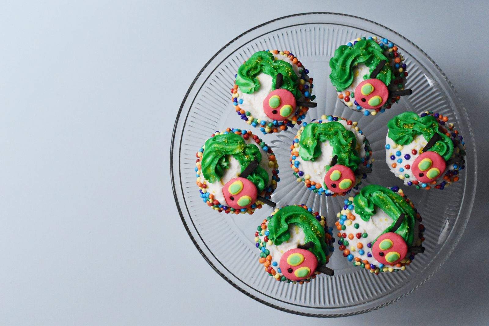 The Very Hungry Caterpillar Cupcakes
